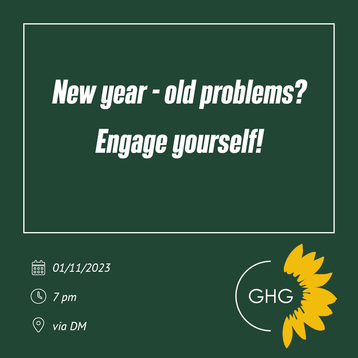New year – old problems? Engage yourself!